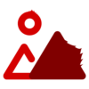 custom icon hills with sun